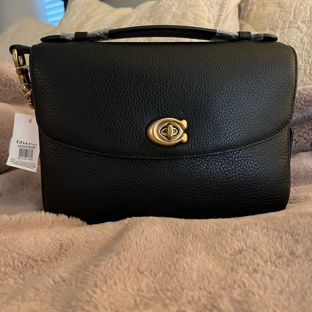Coach black leather Cassie